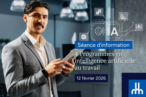 Séance d’information – Programmes en intelligence artificielle au travail