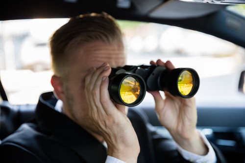 enquêteur jumelles voiture