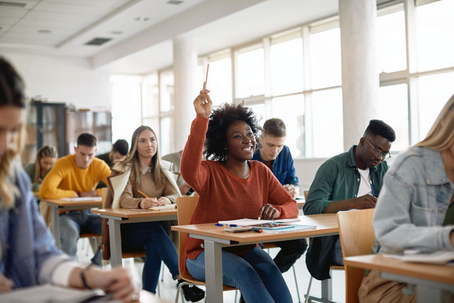 Étudiants en classe