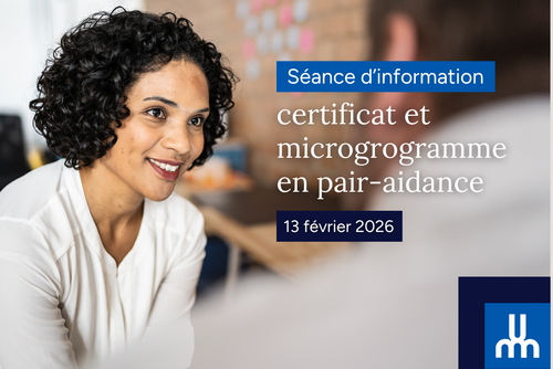 Séance d’information – Certificat et microprogramme en pair-aidance