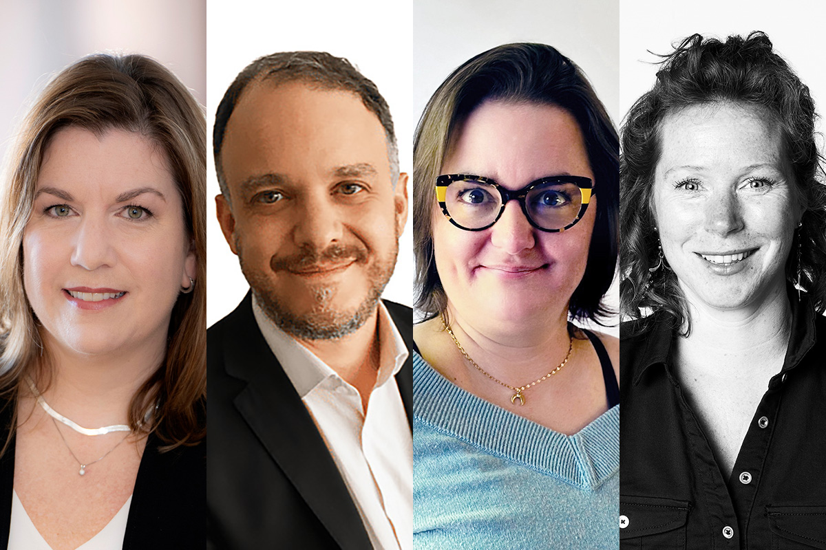 Panélistes de la conférence Bâtir une culture de communication durable : Julie Bourbonnière, Jean-Nicholas Marziali, Marie-Michèle Nadon et Dominique Villemaire Panélistes de la conférence Bâtir une culture de communication durable : Julie Bourbonnière, Jean-Nicholas Marziali, Marie-Michèle Nadon et Dominique Villemaire